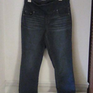 stitch star mid rise skinny